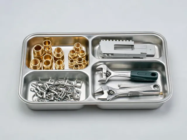 Maintenance kit with fittings and removal tools